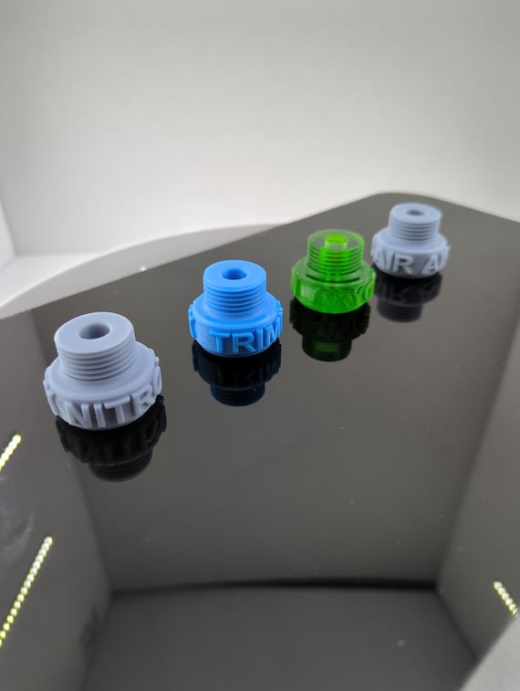 DIN Tank Caps | Scuba Valve Dust Cover (Nitrox, Trimix, Oxygen, Air)